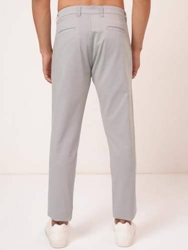 Image of Highlander Men's Slim Fit Formal Trousers | Ankle Length |Smart Trousers for Men | Chino Trousers for Men|Elegant Design | Comfortable Fabric for Daily Work & Formal Occasions