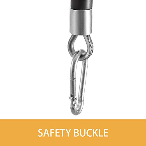 BestEquip Spring Balancer 20-33lbs(9-15kg) Retractable Tool Holder 1.5m Length Tool Balancer with Hook and Wire Rope Adjustable Balancer Retractor Hanging Holding Equipment in Yellow