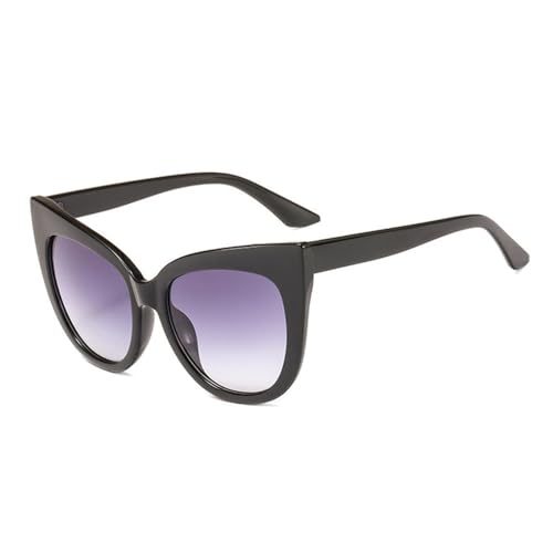 Lunettes de soleil surdimensionnées élégantes monture acétate noir
