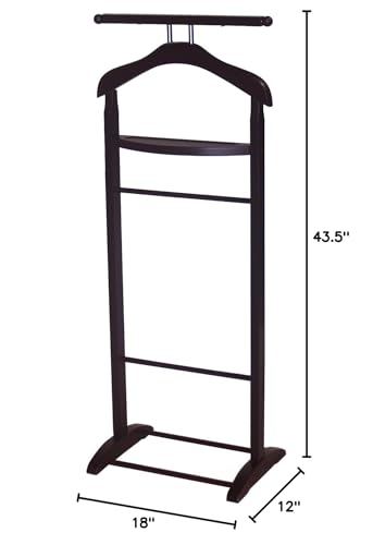 Proman Products - VL17014 Knight Valet Sand, 18\" x 12\" x 43.5\", Walnut