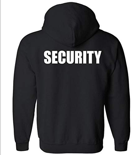 Gs-eagle For Men's Security Zip Up Black Hoodie2
