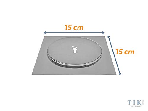 Ralo Inteligente Click 15x15 cm Inox Banheiro Veda Cheiro 4 Ralo Inteligente Click 15x15 cm Inox Banheiro Veda Cheiro - Imagem 4