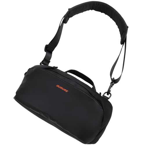 Oumurs 4L Crossbody Bag Sling Backpack for Men and Women, Water-resistant 1800D Oxford Fabric Sling Bag Lightweight Black