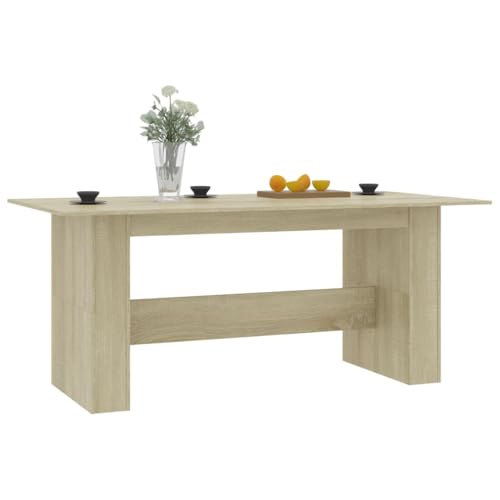 Table à manger chêne Sonoma stable 180 cm contre le manque d'espace