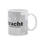 Glasierte Keramiktasse Eintracht Frankfurt Tasse Becher Kaffeetasse Römer