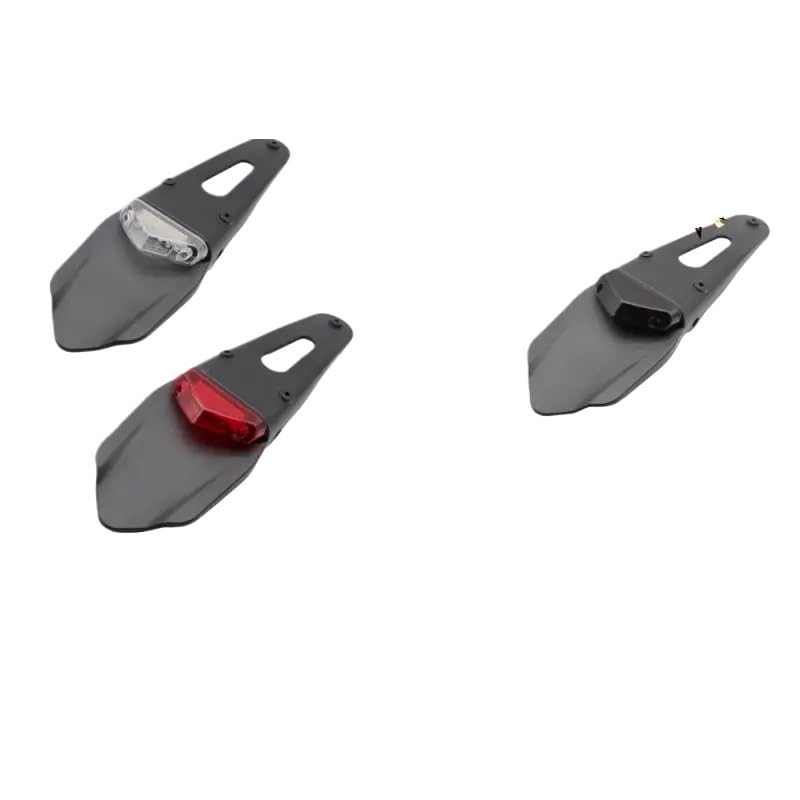 Luz de freno para motocicleta trail lámpara trasera 12V y luz de matrícula 3 piezas