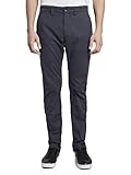 Leistentaschen hinten TOM TAILOR Herren Chino Hose, Blau (navy yarn dye struct 20629), 34W / 32L