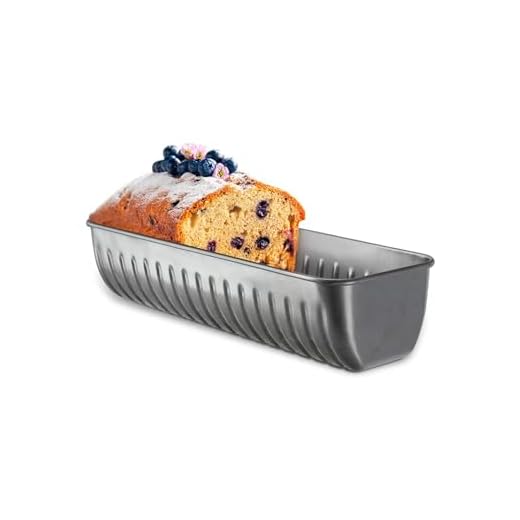 Avilia Moule à gâteau et bûches en acier au carbone antiadhésif ‎31 x 12 x 4,5 cm