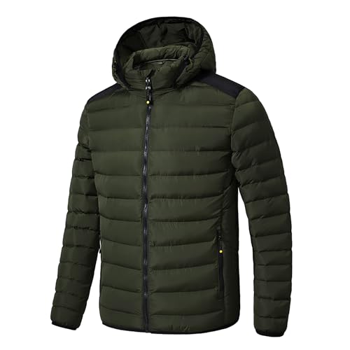 TONY BACKER Giubbotto Jacket Giacca Uomo Invernale con Cappuccio Rimovibile, Giubbino Giacchetto...