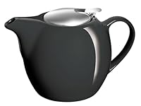 Avanti Camelia Ceramic Teapot, 750ml, Pitch Black