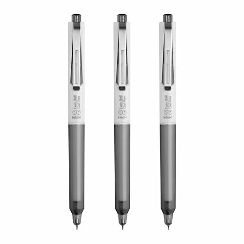 Image of Anupam Sylent Roller Gel Pen 0.7 mm, Waterproof Smooth Quick-Dry Dark Ink, Comfortable Grip Exam & Office Pen, Refillable (Black Body BlackInk, Pack of 3)