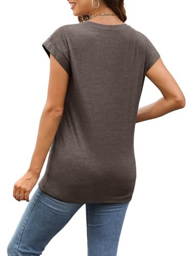 SUNBS 3 Pack Womens Summer Tops Cap Sleeve T Shirts Business Causal Dressy Basic Tee Fashion Trendy Cute Outfits 20253
