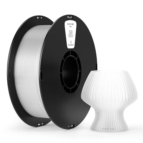 kexcelled Clear ABS Filament, High Transparency Effect, 1kg Spool, White