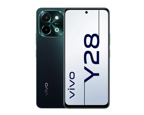 vivo Y28 Smartphone/Teléfono móvil, 8 GB + 256 GB, 6000 mAh y FlashCharge de 44 W, Cámara Principal de 50 MP, Altavoz estéreo con 300% Volumen, Pantalla de 6.68 Pulgadas, Doble SIM, Android 14