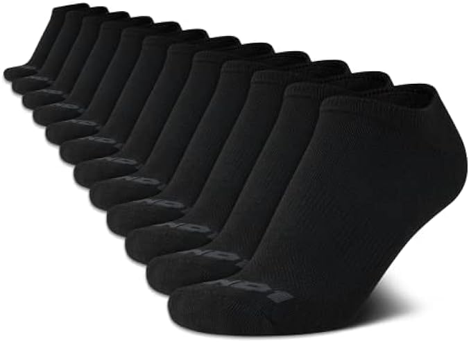 AND1 Men's Athletic Arch Compression Cushion Comfort No Show Socks (12 Pack)