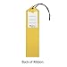 RibbonsNow Spelling Bee Participant Ribbons - 25 Yellow Ribbons with Card & String