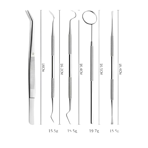 Kit Clinico Odontológico Limpeza Tártaro Pinça Espelho Sonda