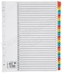 5 Star Maxi Index Extra-wide 150gsm Card with Coloured Mylar Tabs 1-31 A4 White