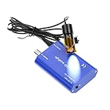 TopSeller ライト ランプ クリップ式ライト 5W 腰に掛ける電池 強力タイプ 精度高い 双眼ルーペメガネ専用 サージカルルーペ用 充電式 クリップクランプ フィルター付き 装着便利 収納ケース付き (青)