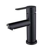 grifos de cocina fregadero grifo lavabo grifo osmosis fregadero cocina grifos lavabos Grifo de lavabo negro lacado de acero inoxidable 304 lavabo lavabo grifo de baño caliente y frío en el escenario
