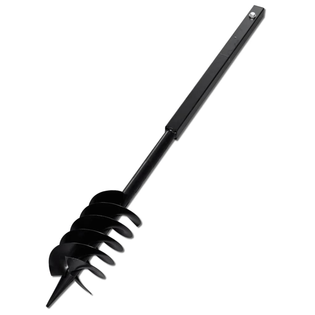 Manueller Erdbohrer, manuelle Erdbohrer, Gartenwerkzeug, mit Griff 150 mm und Verlängerungsrohr 5 m, Stahl