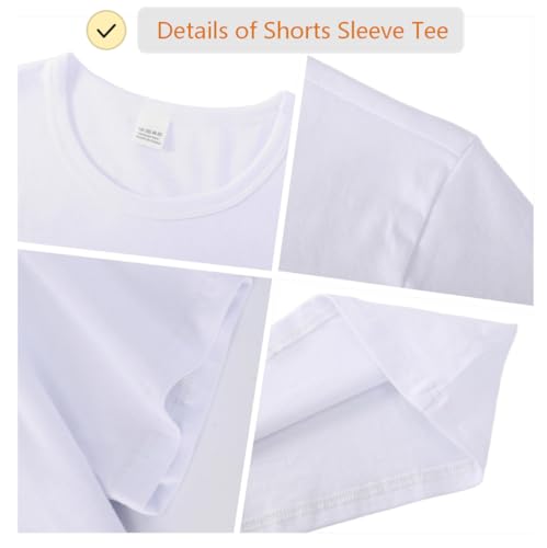 Image of Girls /Kids /Toddlers Crew Neck Cotton T-Shirts Short Sleeve Summer Basic Tops(Age 2-12Y)