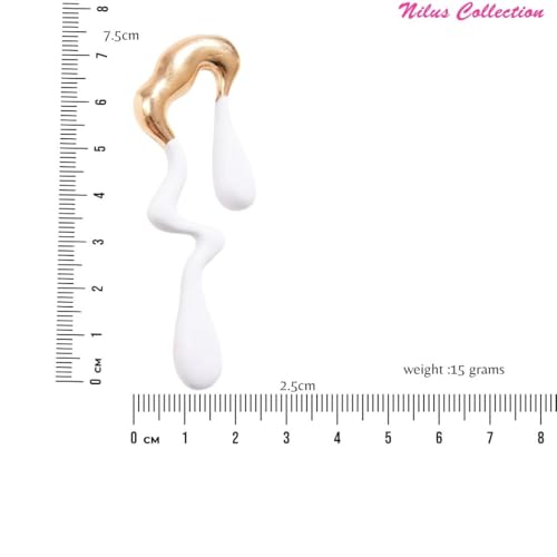 Image of Nilu's Collections Abstract Drip Design Earrings in Trendy and Modern Look | gift for her,gifts for womens & gilrls