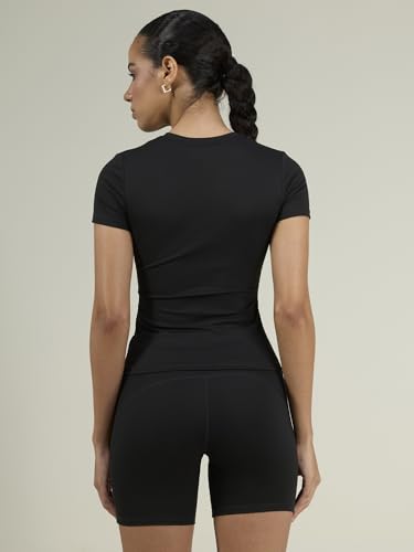 Image of CAVA Sculpt Core Top for Women | Snug Sculpted Fit, Classic Crew Neck, Short Sleeves, Minimal Branding, Everyday Activewear Tee