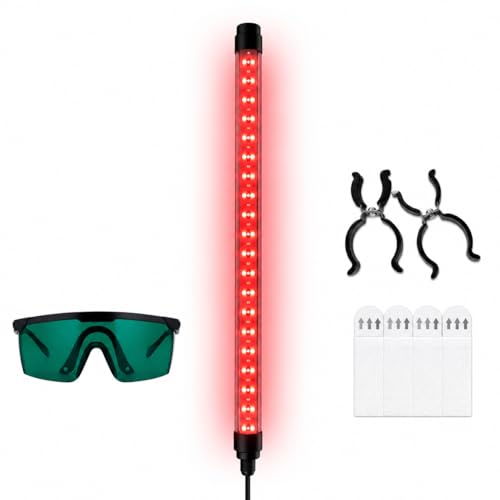 Aeroprecise Red Light for Sauna Red Light Therapy Sauna Lamp with 660nm Red & 850nm Near Infrared Light 120 LED Beads Timer Dimming Sauna Light for Portable Infrared Sauna Box & Home Sauna