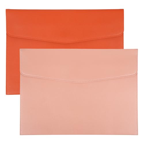 Dossier A4 en cuir PU grainé napa chic pour vos documents