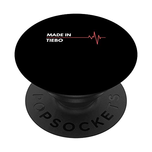 Made In Tiebo Senegal City Of Birth Hometown PopSockets Swappable PopGrip, Black