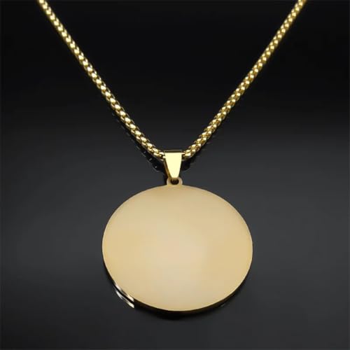 Collier homme gravé de la prière Notre Père avec croix géométrique