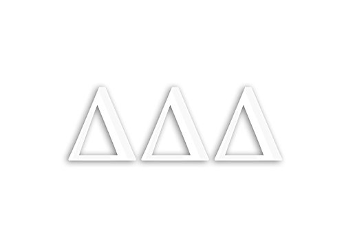 Officially Licensed Delta Delta Delta 8" x 3" Window Decal - White