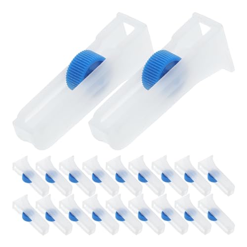 Veemoon Lot de 20 Régulateurs de Débit pour Tubulure Perfusion 2-4 Mm, Vanne Blanche à Molette, Contrôle Précis du Débit Médical pour Laboratoire et Hôpital, Dispositif Multifonctionnel