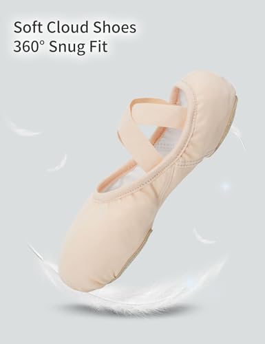 Dayrose Ballet Shoes for Girls, Highly Stretchy Split Sole Girls Ballet Slippers for Dance, Gymnastics2