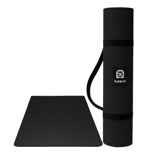4mm Anti-Slip Yoga Mat for Gym Workout Exercise Mat for Home Gym|Yoga Mat for Gym Workout & Yoga Exercise (2X6 feet - Black)-picture-25