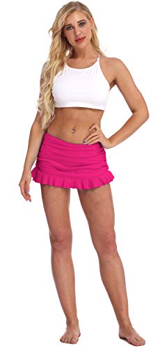 Image of Seagoo Swim Skirt Bottoms for Women Bikini Skirted Slimming Chlorine Resistant Swimwear
