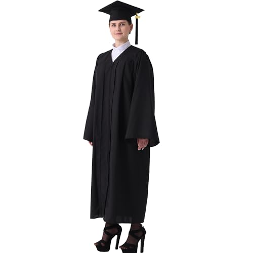 GraduatePro Graduation Gown and Cap for Adults UK University High School Teen 2021 Outfit Costume Unisex
