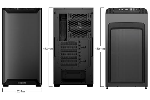Image of be quiet! Pure Base 501 Black PC case | 2 Preinstalled Quiet Fans | Mid Case | USB 3.2 Gen | Airflow | BGW74