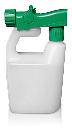 Refillable Multipurpose Hose Sprayer Bottle - Empty Ready-to-use Sprayer 3 oz per Gallon, Reusable, holds 32 ounces - Best for fertilizer, pesticides, herbicides, car wash and any other outdoor liquid