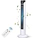 Aigostar Turmventilator mit Fernbedienung Tower Ventilator Leise, Säulenventilator 50W Digital LED-Display Oszillation 70° mit Timer 15H, 3 Geschwindigkeiten 3 Modi Turmlüfter Standventilator 92cm