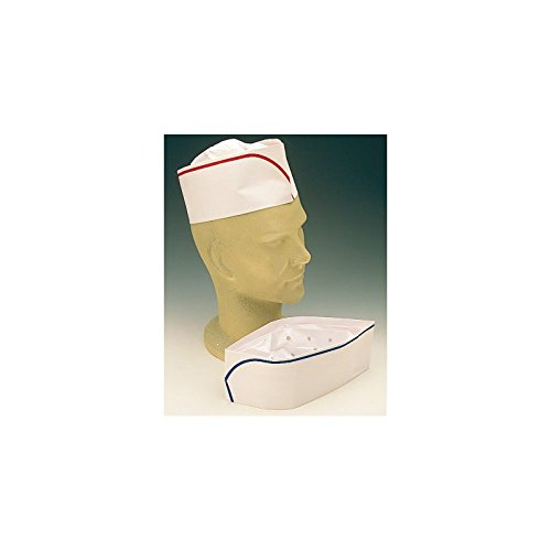 BOITE DE 100 CALOTS REGLABLES EN PAPIER LISERE ROUGE