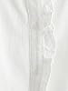 Womens White Ruffle Trim Muslin Blouse Long Raglan... #5