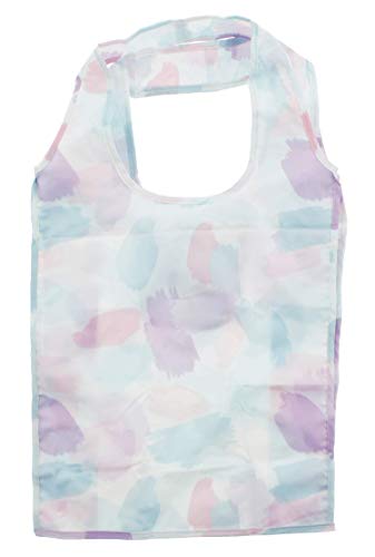 クーリア エコバッグ 折りたたみ マチ付き 大容量 スマトート 35×13×68cm ペイント ブルー 抗菌 加工 生地