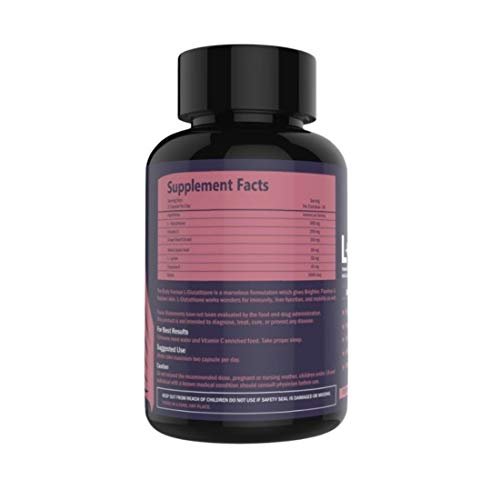 Image of The Body Avenue L-Glutathione with Vitamin C & E - 1000mg (Combo pack of 2, 60 Capsules Each)