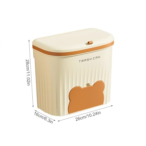 Poubelle de comptoir compacte dotée d'un range-sacs intégré