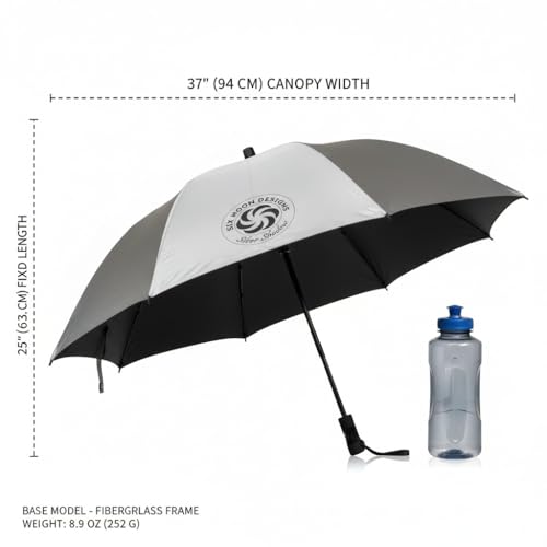 Paraguas para Senderismo Six Moon Designs Silver Shadow - Protección Solar y Lluvia UPF 50+ - Ultraligero 252 g Marco de Fibra de Vidrio - Paraguas Reflectante Duradero para Mochileros miniatura 2