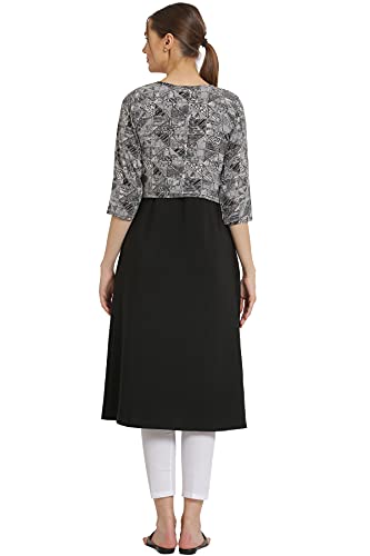Image of ALC Creation Women's Skinny Kurta (ALC4045MAROON Grey XL)