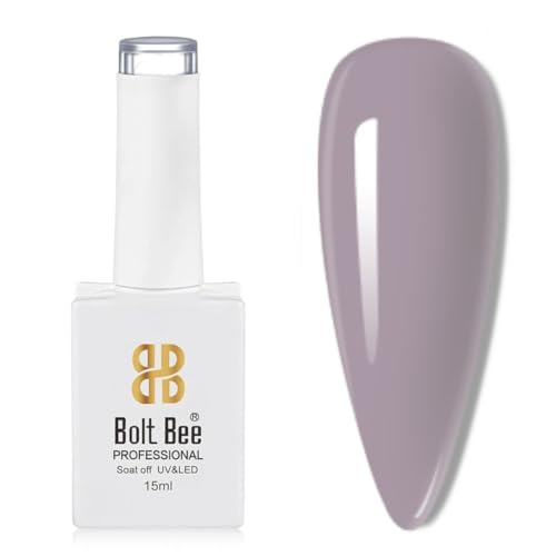 Image of Bolt Bee Light Mauve Color Gel Nail Polish Soak Off UV Gel DIY at Home Manicure Salon Nail Art