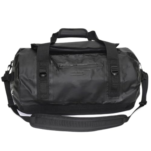 TARVIT Hiking Daypacks Outdoor Swimming Waterproof Bag Fishing Dry Bag Camping Fitness Sailing Water Resistant Bag Trekking River Shoulder Ocean Pack (Color : Black60L)